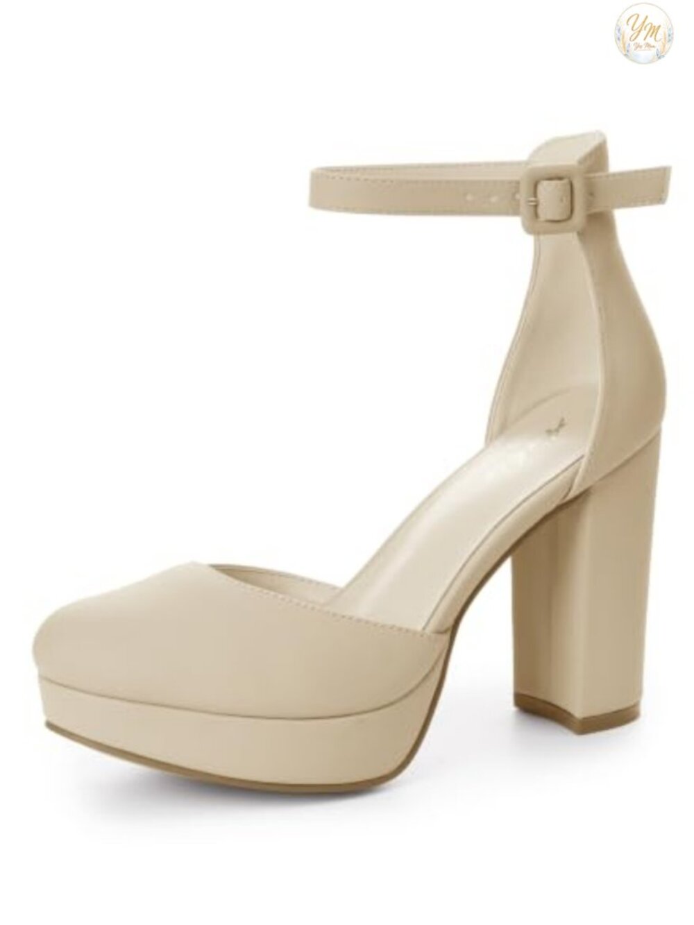 Platform Closed Toe Heels Round Toe High Chunky Pumps